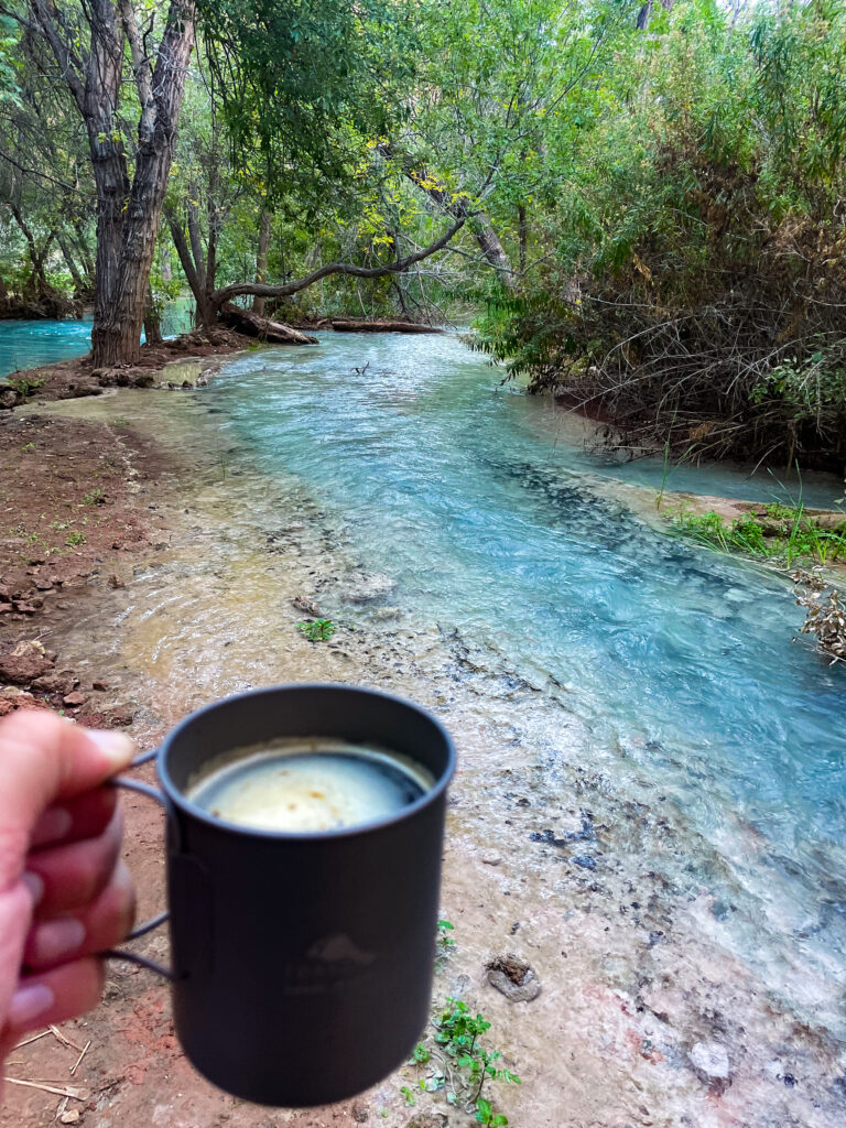 Coffee Havasu Creek Havasupai Campground