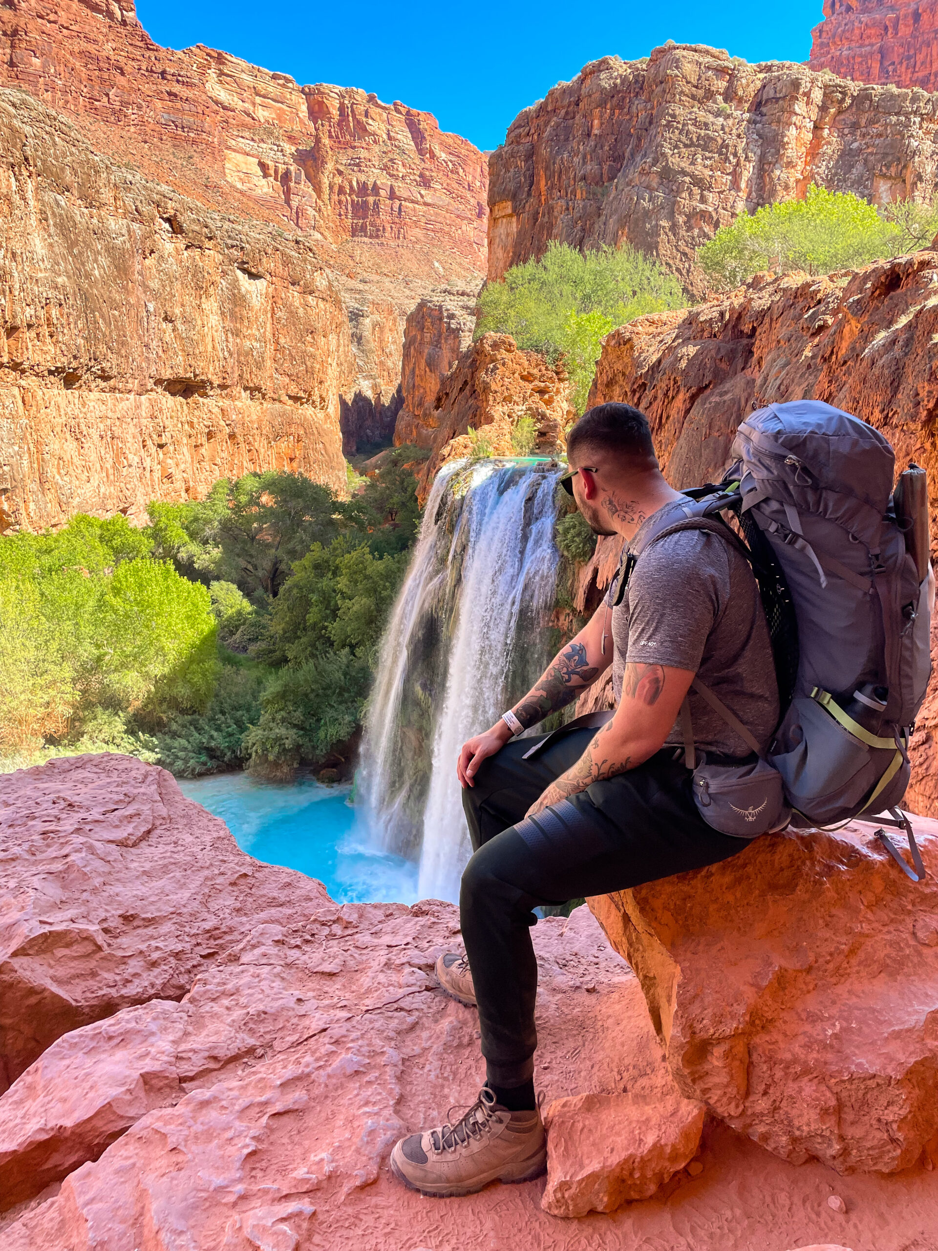 Havasupai Falls Hike Havasu Falls Backpacking Backpack