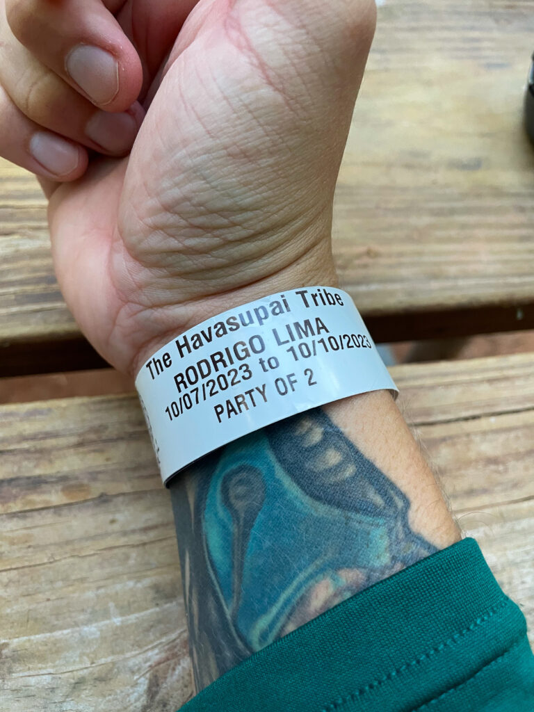 Havasupai Wristband Permit